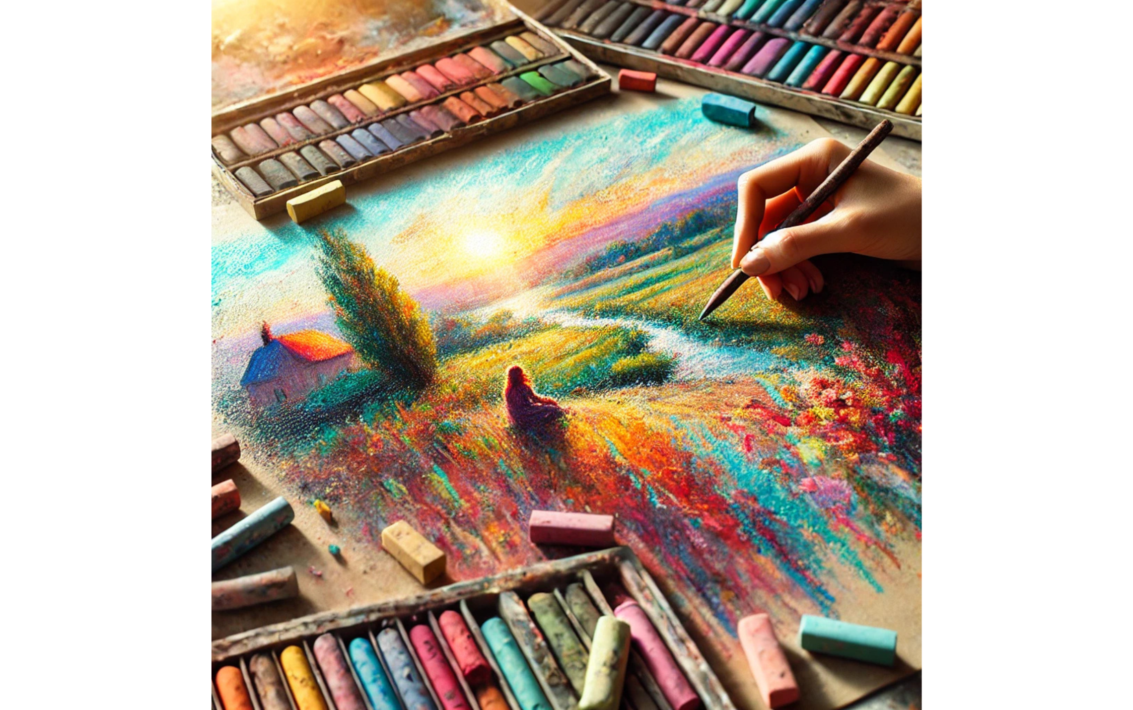 painting with pastels